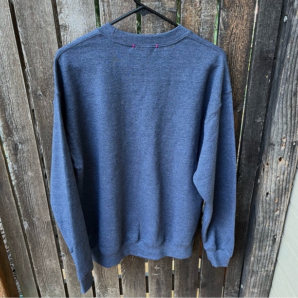 Santa Monica Threads Create Your Happy Chainstitch Embroidery Sweatshirt Sz M - Picture 2 of 13